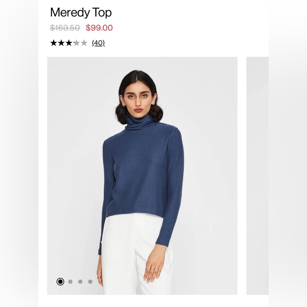 Club Monaco Ribbed Turtleneck Sweater